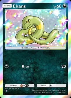 Ekans card in English
