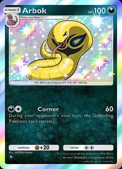 Arbok card in English