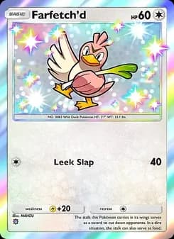 Farfetch'd card in English