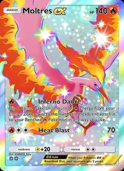 Moltres ex card in English