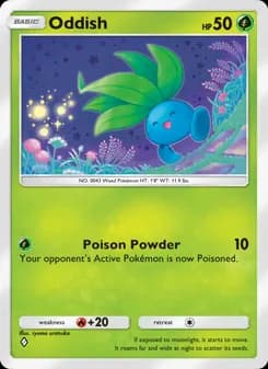 Oddish card in English
