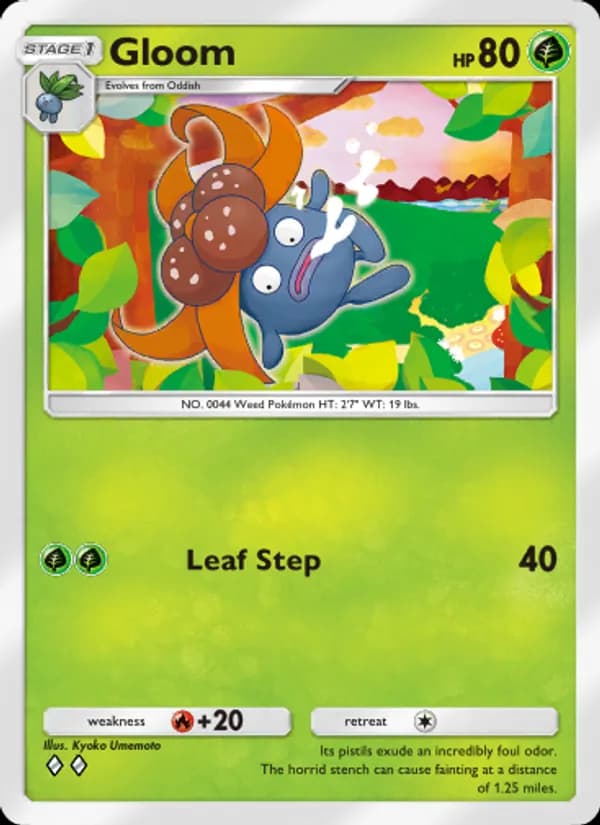 Gloom card in English