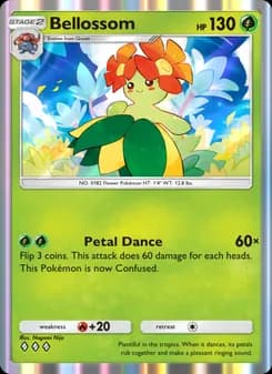 Bellossom card in English
