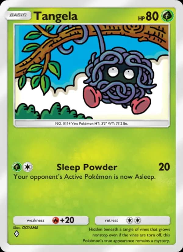 Tangela card in English