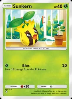 Sunkern card in English