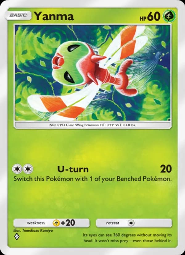 Yanma card in English