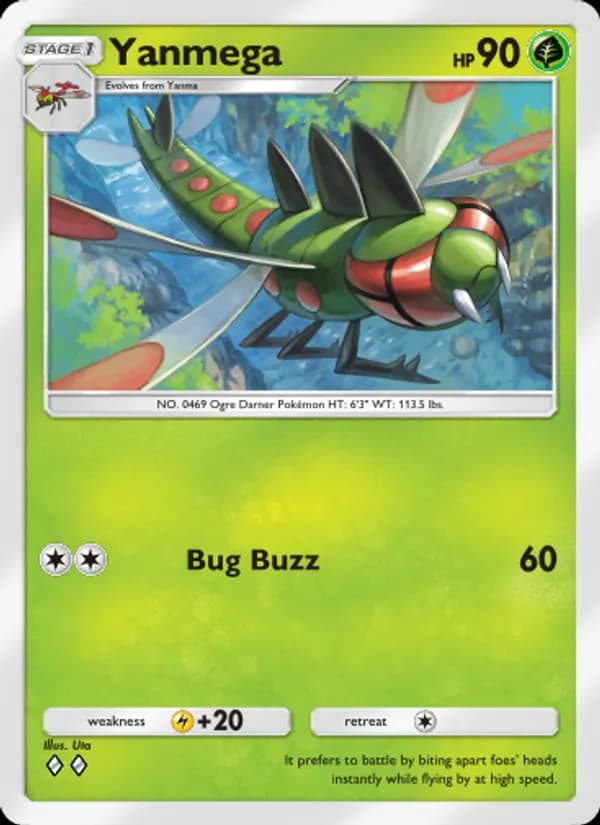 Yanmega card in English