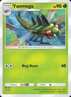 Yanmega card in English