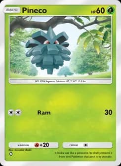 Pineco card in English