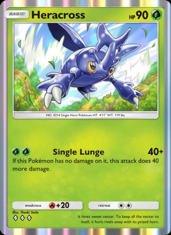 Heracross card in English