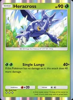 Heracross card in English