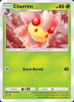Cherrim card in English