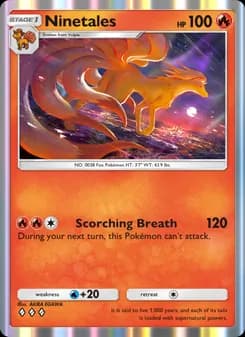 Ninetales card in English
