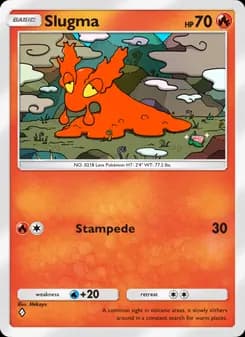 Slugma card in English
