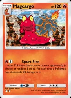 Magcargo card in English