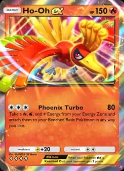 Ho-Oh ex card in English