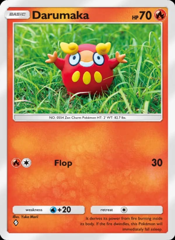 Darumaka card in English