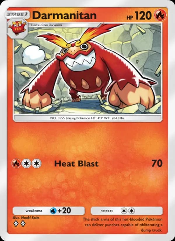 Darmanitan card in English