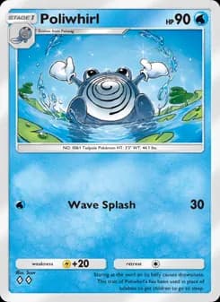 Poliwhirl card in English