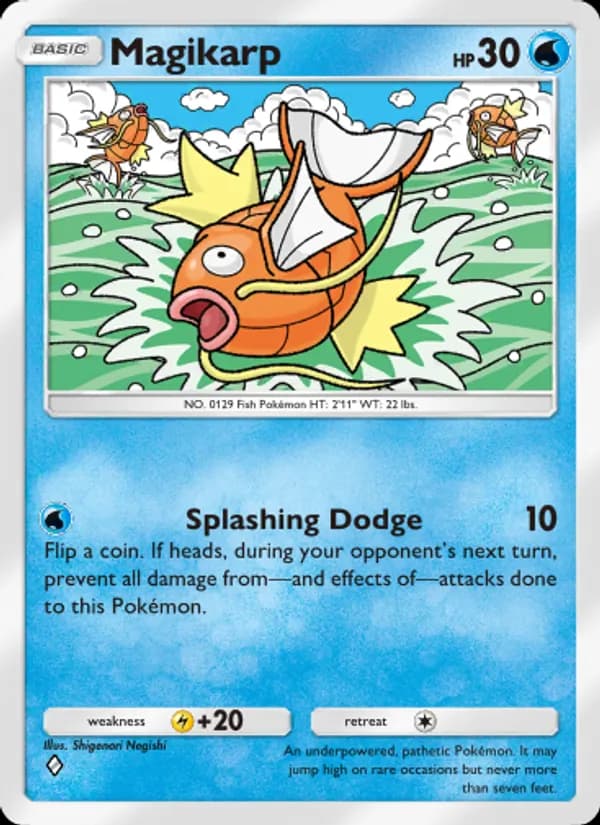 Magikarp card in English
