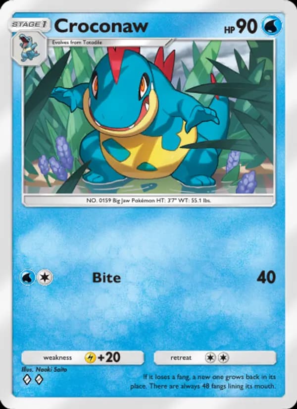 Croconaw card in English
