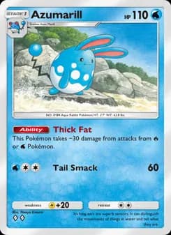 Azumarill card in English