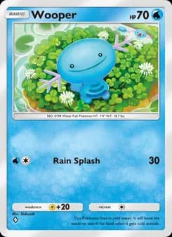 Wooper card in English