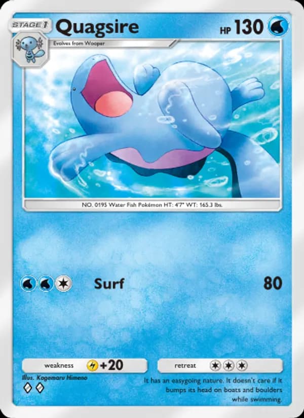 Quagsire card in English