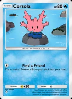 Corsola card in English
