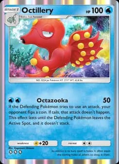 Octillery card in English