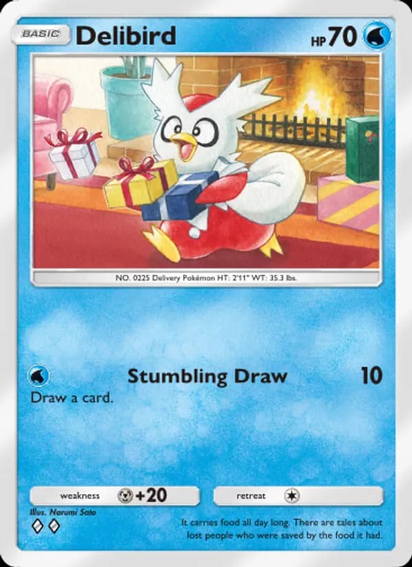 Delibird card in English