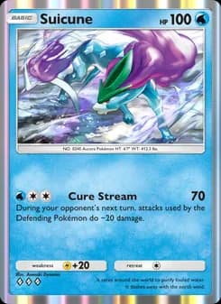 Suicune card in English