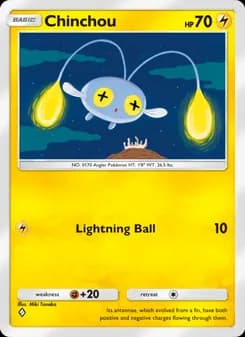 Chinchou card in English