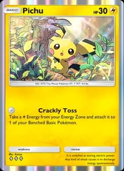 Pichu card in English