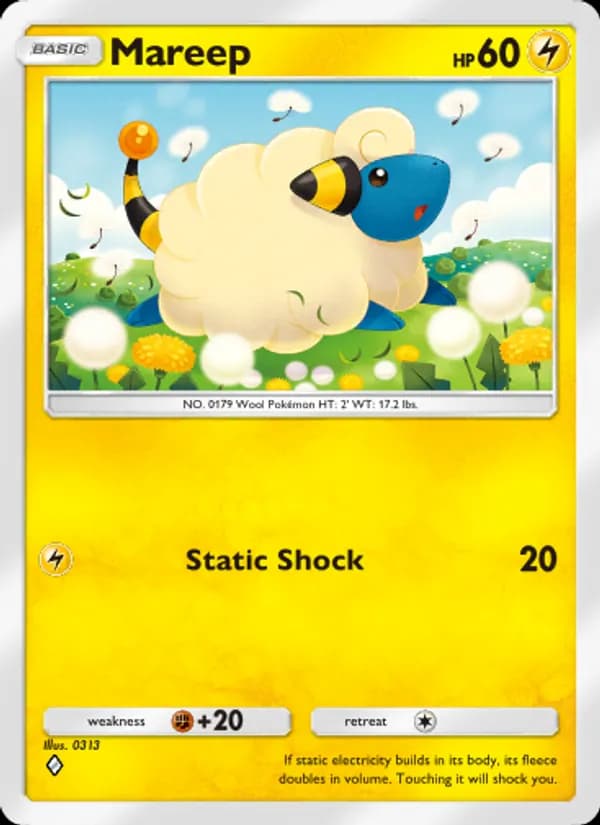 Mareep card in English