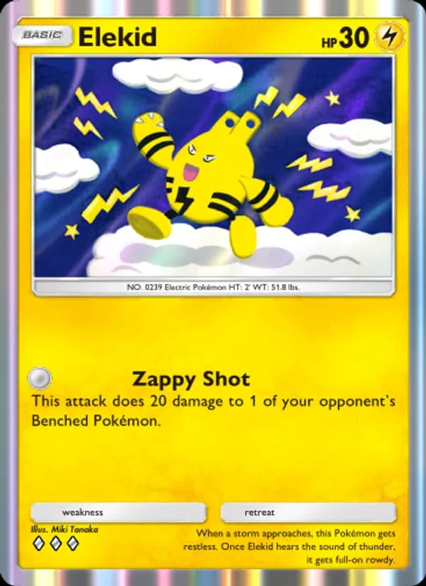 Elekid card in English