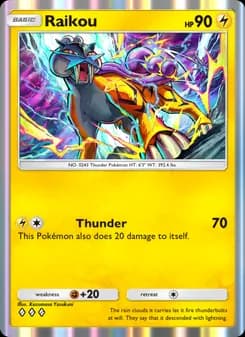 Raikou card in English