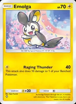 Emolga card in English