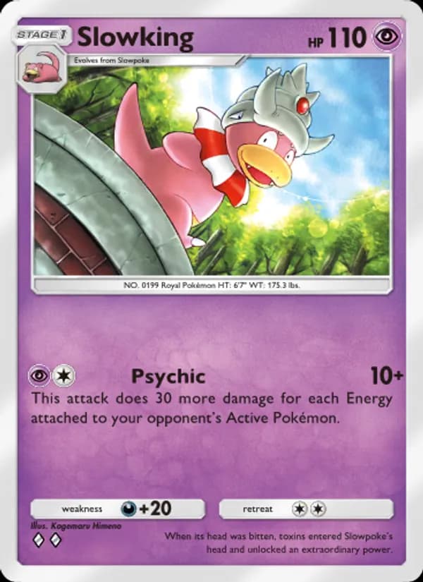 Slowking card in English