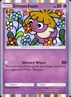 Smoochum card in English