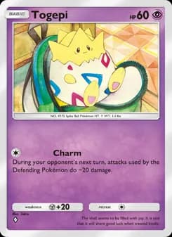 Togepi card in English