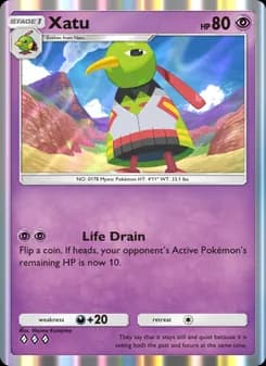 Xatu card in English