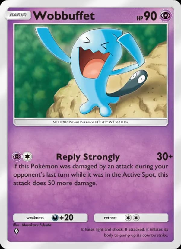 Wobbuffet card in English