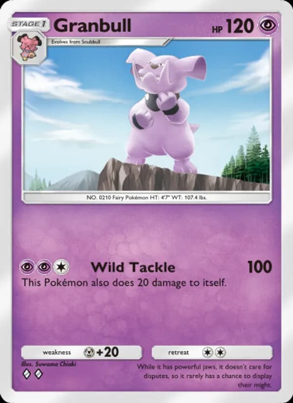Granbull card in English
