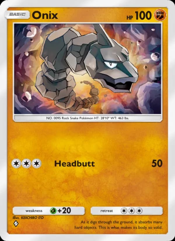 Onix card in English