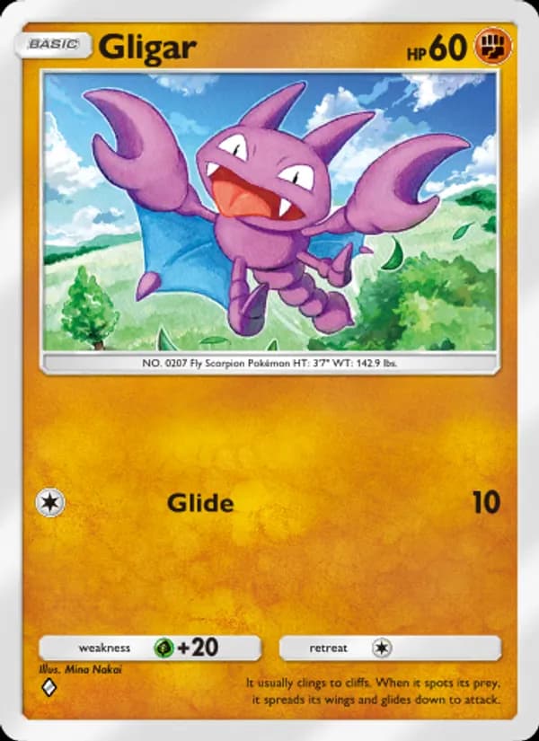 Gligar card in English