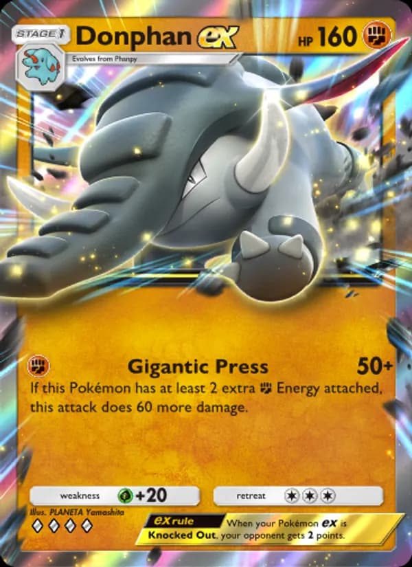 Donphan ex card in English