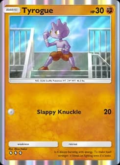 Tyrogue card in English