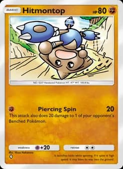 Hitmontop card in English