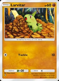 Larvitar card in English
